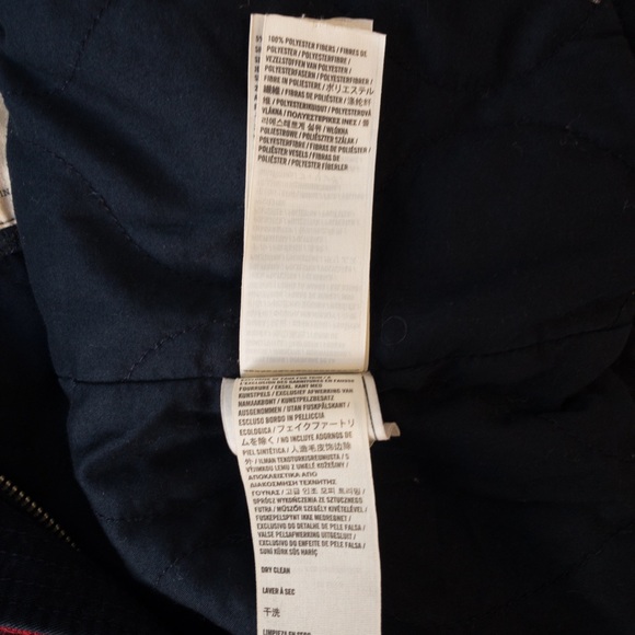 Hollister Jacket Plaid Wool Blend Faux Fur Trim Zip Up and Button Up Coat Sz XS - Picture 16 of 16